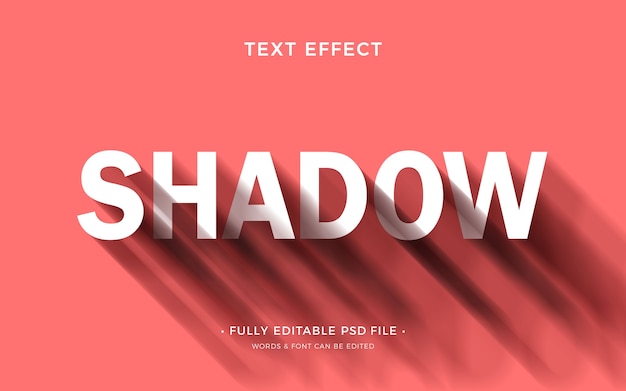 PSD shadow text effect