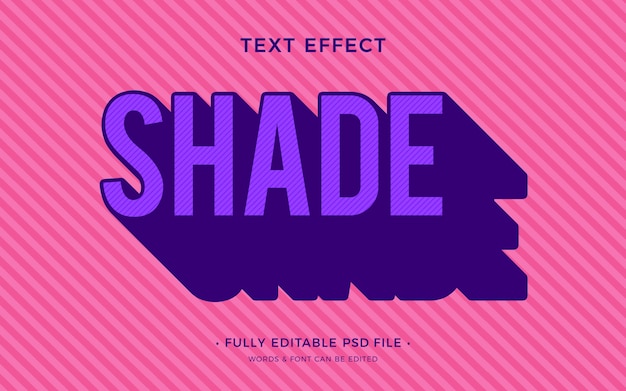 PSD shadow text effect