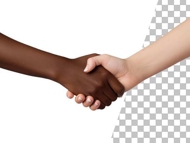 Shake hands with transparent background