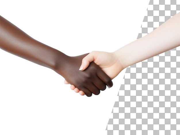 Shake hands with transparent background