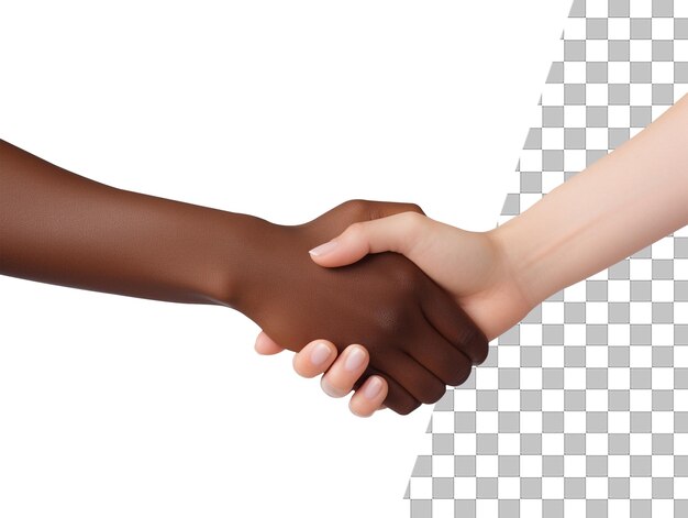 Shake hands with transparent background