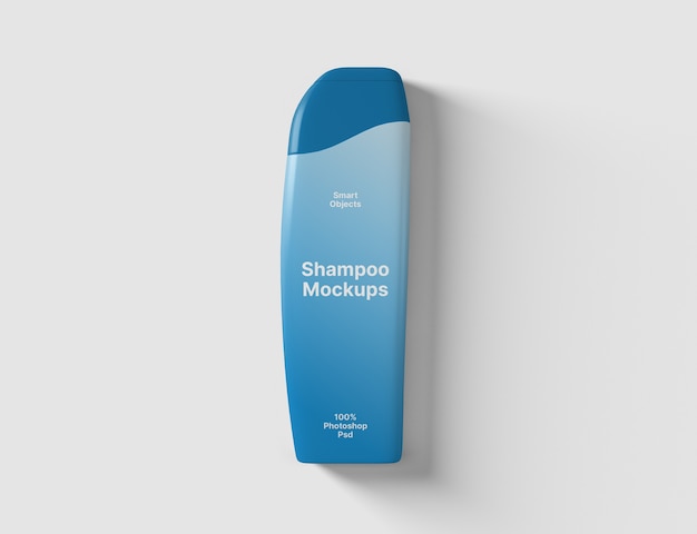 Shampoo Bottle Mockup Top View