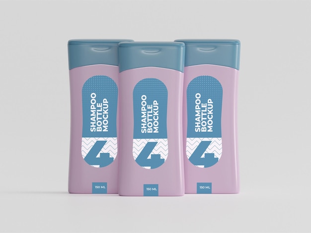 Mockup di bottiglia di shampoo