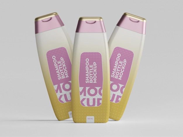 Shampoo bottle mockup