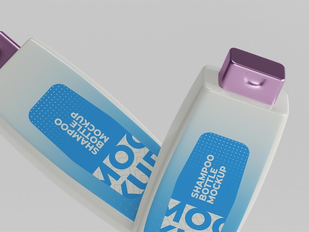 Shampoo bottle mockup