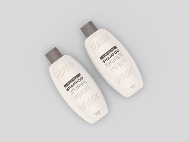 Shampoo bottle mockup