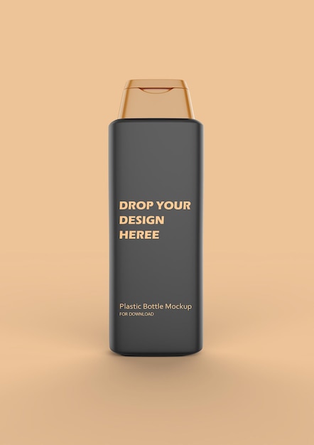 PSD shampoo bottle mockup