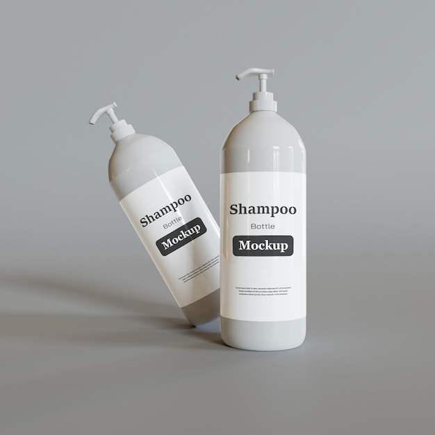 Modello di bottiglia di shampoo