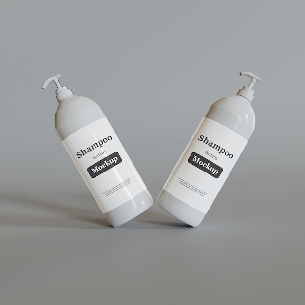 shampoo bottle mockup