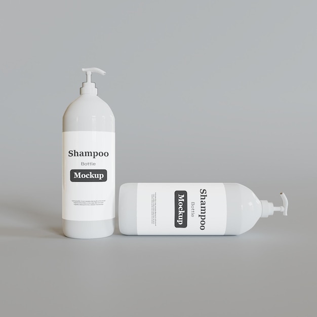 Shampoo bottle mockup