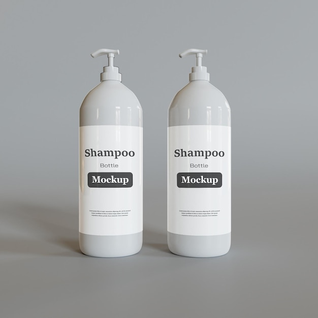 shampoo bottle mockup