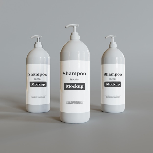 Modello di bottiglia di shampoo