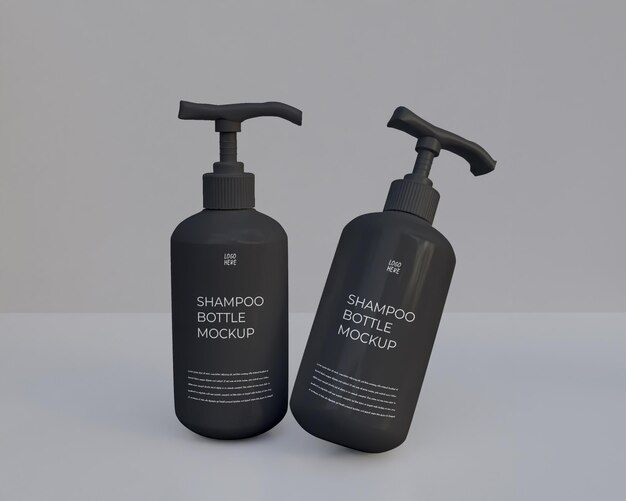 PSD mockup di bottiglia di shampoo