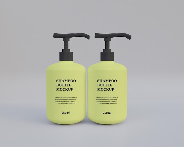 PSD mockup di bottiglia di shampoo