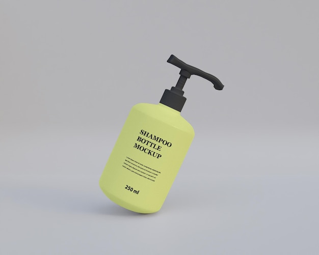 Shampoo bottle mockup