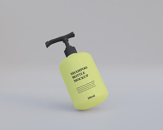 PSD mockup di bottiglia di shampoo