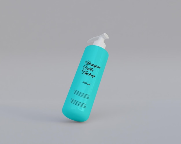 Shampoo bottle mockup