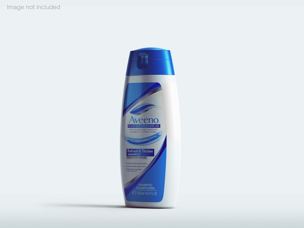 PSD mockup di bottiglia di shampoo