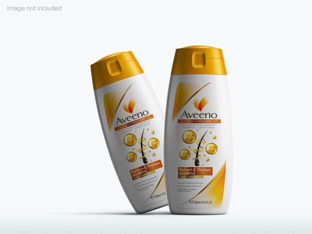 PSD shampoo bottle mockup