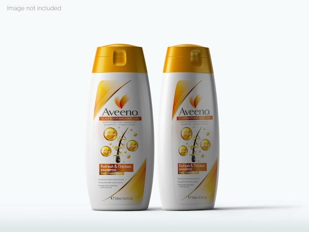 Mockup di bottiglia di shampoo