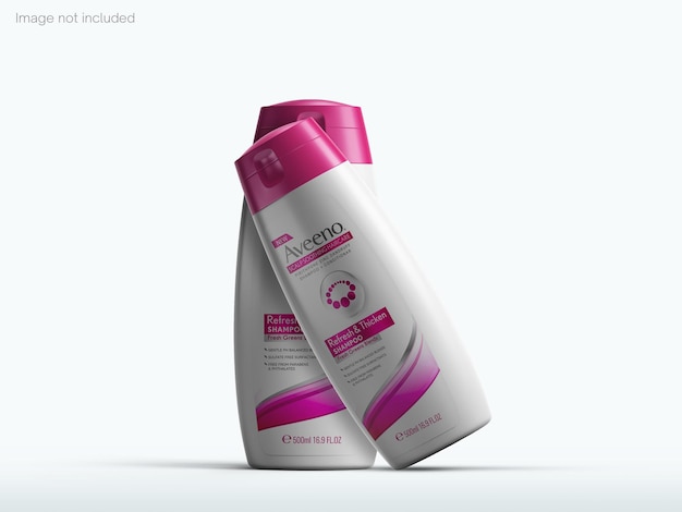 PSD shampoo bottle mockup