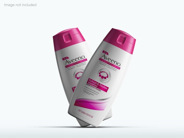 Mockup di bottiglia di shampoo