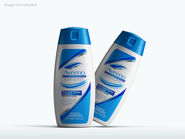 PSD mockup di bottiglia di shampoo