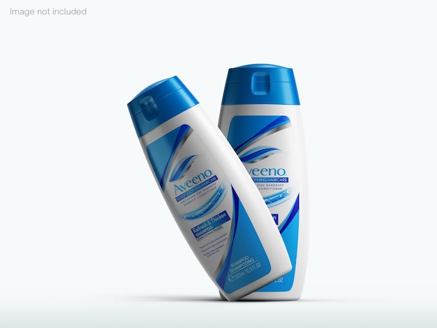 PSD mockup di bottiglia di shampoo