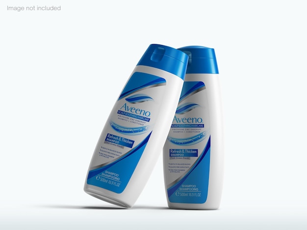 PSD shampoo bottle mockup