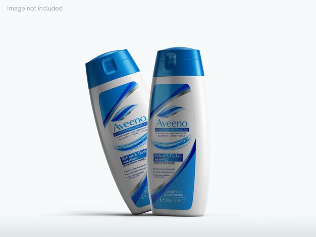 PSD mockup di bottiglia di shampoo