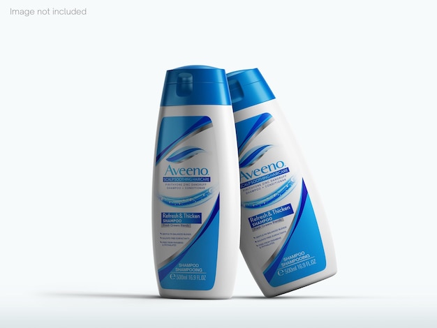 PSD mockup di bottiglia di shampoo