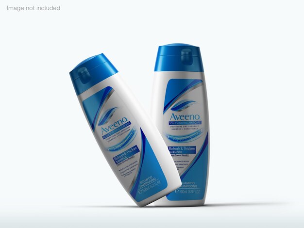 Mockup di bottiglia di shampoo