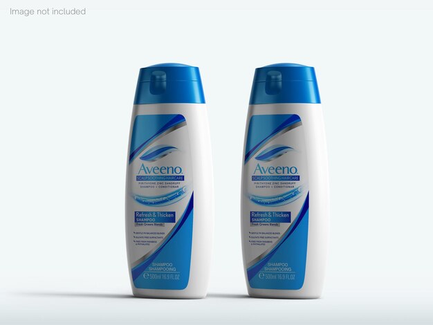 PSD mockup di bottiglia di shampoo