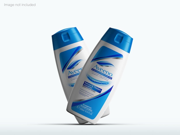 PSD mockup di bottiglia di shampoo