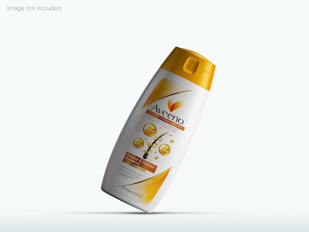 Mockup di bottiglia di shampoo