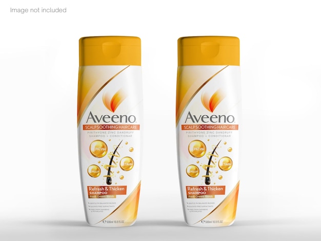 PSD shampoo bottle mockup