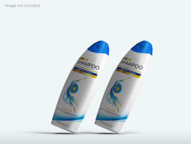 Shampoo bottle mockup