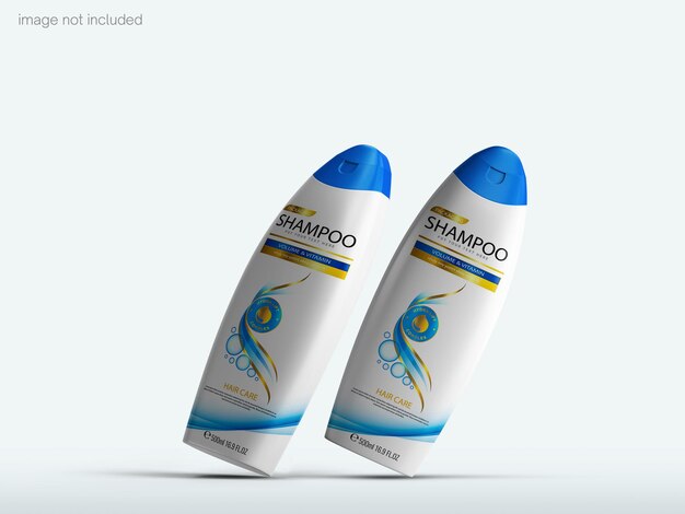 PSD mockup di bottiglia di shampoo