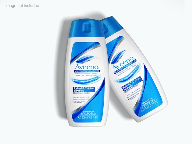 PSD shampoo bottle mockup