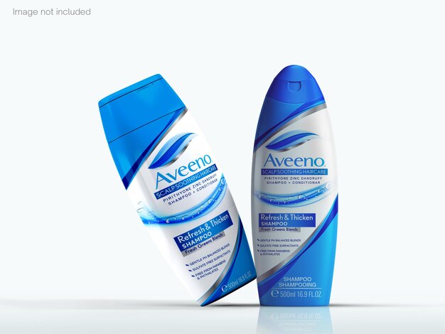 PSD shampoo bottle mockup