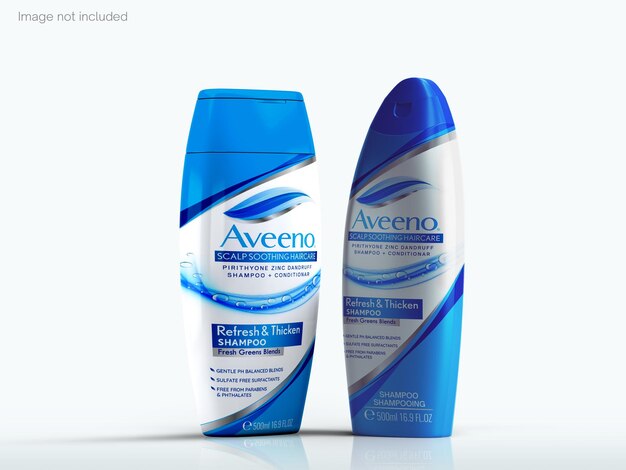 PSD shampoo bottle mockup