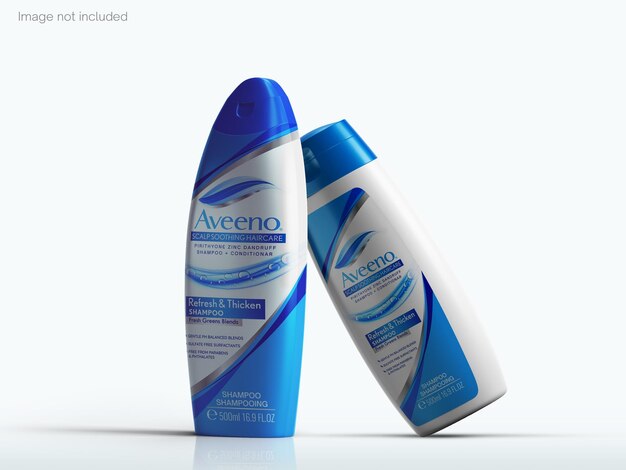 Mockup di bottiglia di shampoo