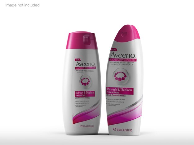 Mockup di bottiglia di shampoo