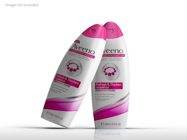 Mockup di bottiglia di shampoo