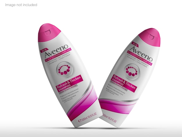 Mockup di bottiglia di shampoo