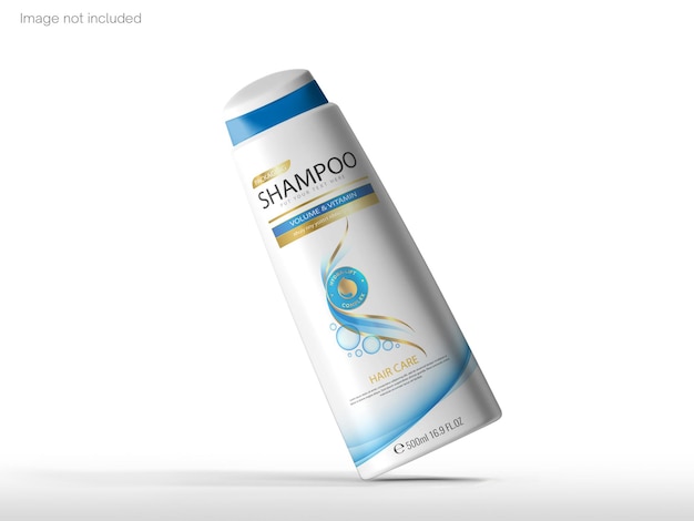 Shampoo bottle mockup