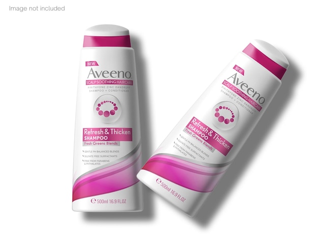 Mockup di bottiglia di shampoo