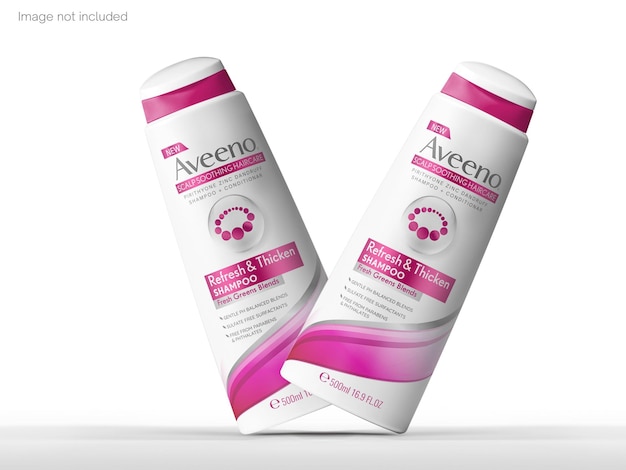 PSD shampoo bottle mockup