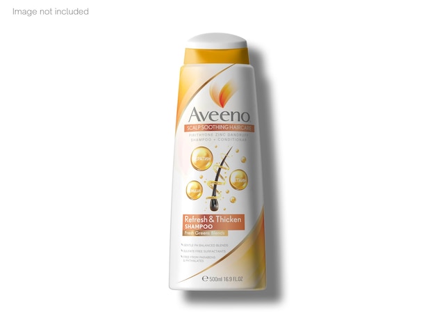 Mockup di bottiglia di shampoo