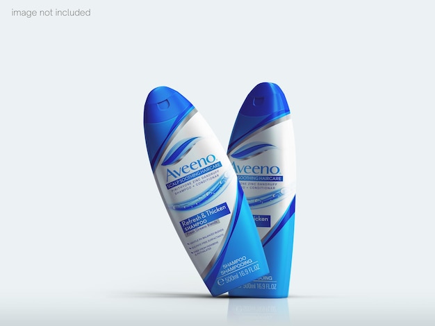 Mockup di bottiglia di shampoo